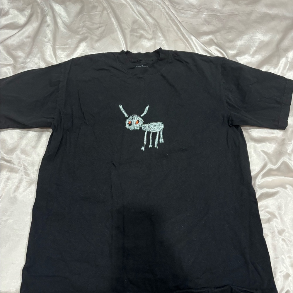 Black Graphic Tee with For All the Dogs Drake Album
